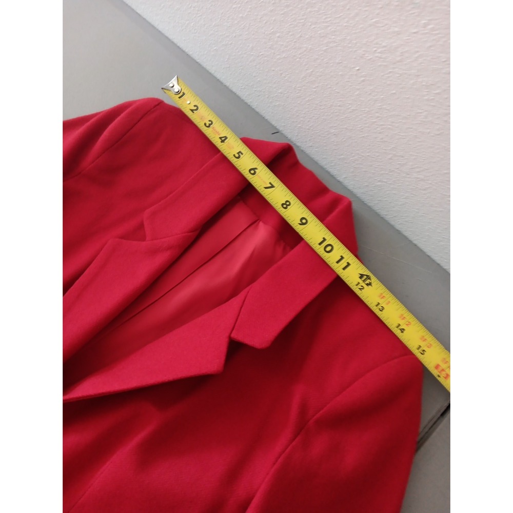 Stephen Douglas Blazer Womens 8P Red Wool NOS Nautical Equestrian Old Money NEW - Picture 7 of 11